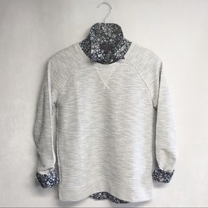 NWT Loft Silver Metallic Sweatshirt